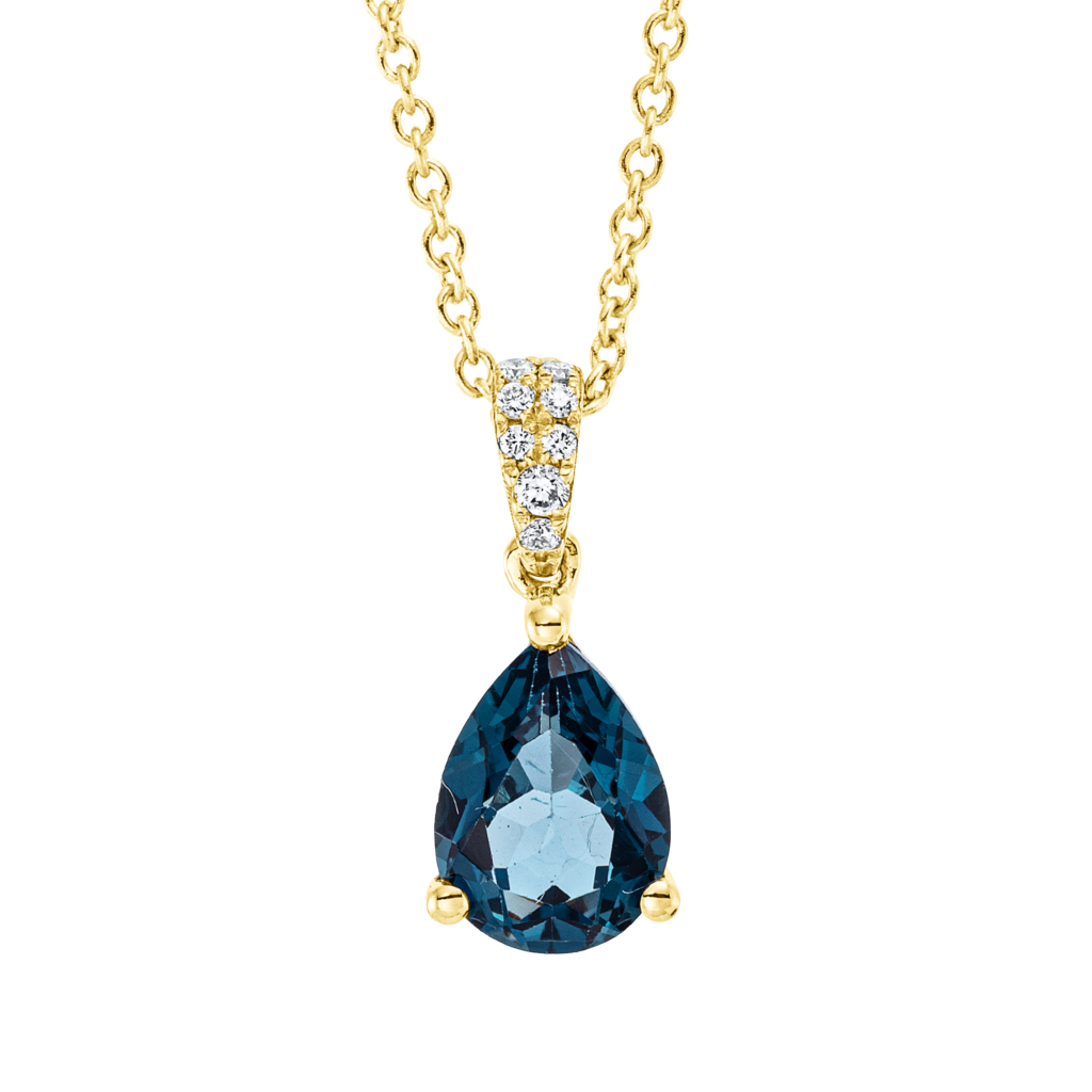 Brogle Classic necklace with London topaz pendant