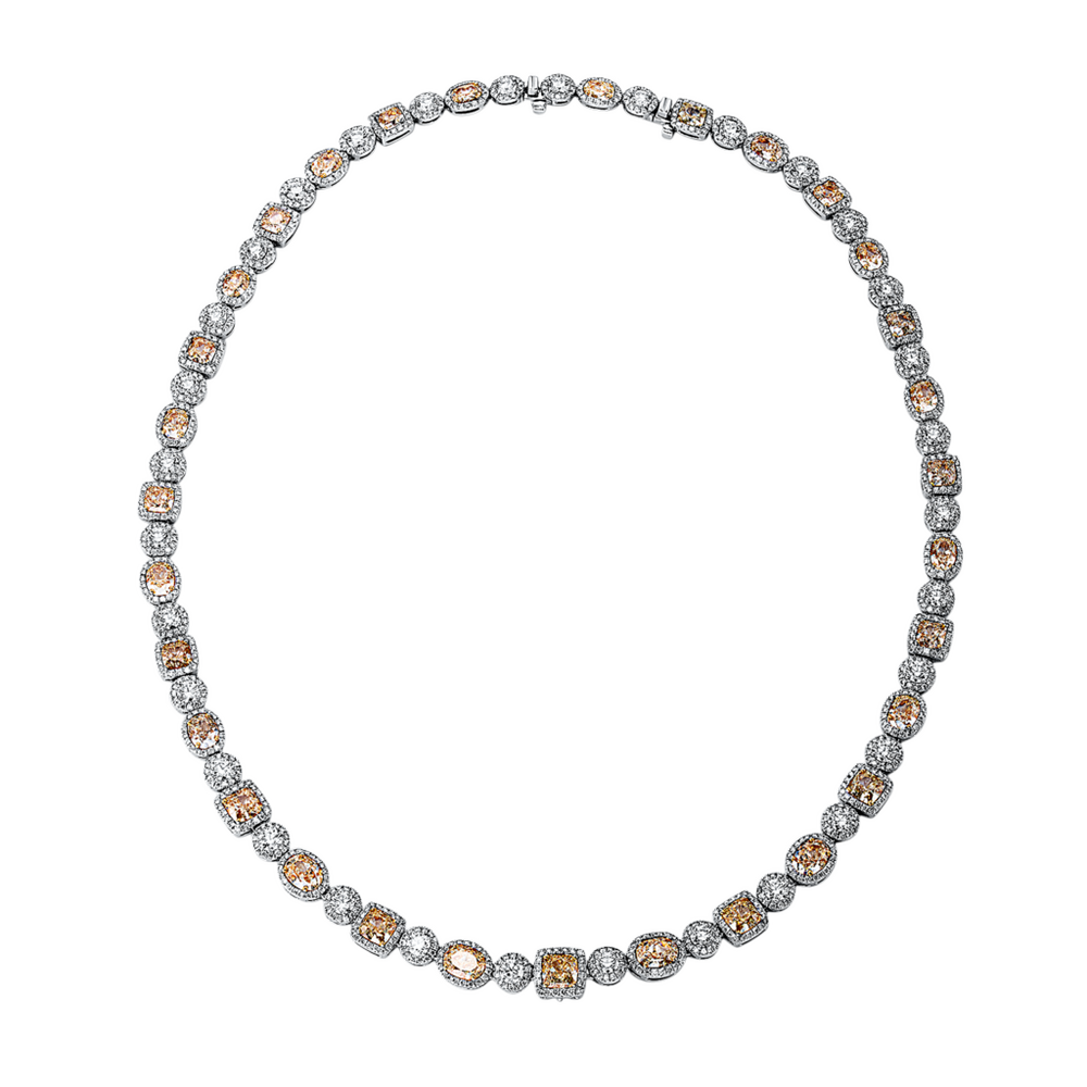 Brogle Selection bicolor diamond necklace Brogle Selection bicolor diamond necklace