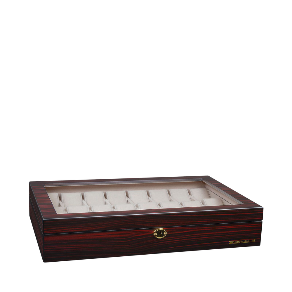 Designhütte Uhrenbox Auckland 24 - Ebony Designhütte Uhrenbox Auckland 24 - Ebony