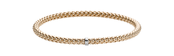 Brogle Classic gold bracelet flexible 4mm Brogle Classic gold bracelet flexible 4mm