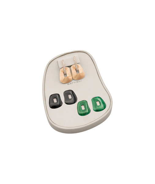 Mattioli Puzzle earring box, medium size with 3 pairs of puzzles Mattioli Puzzle earring box, medium size with 3 pairs of puzzles