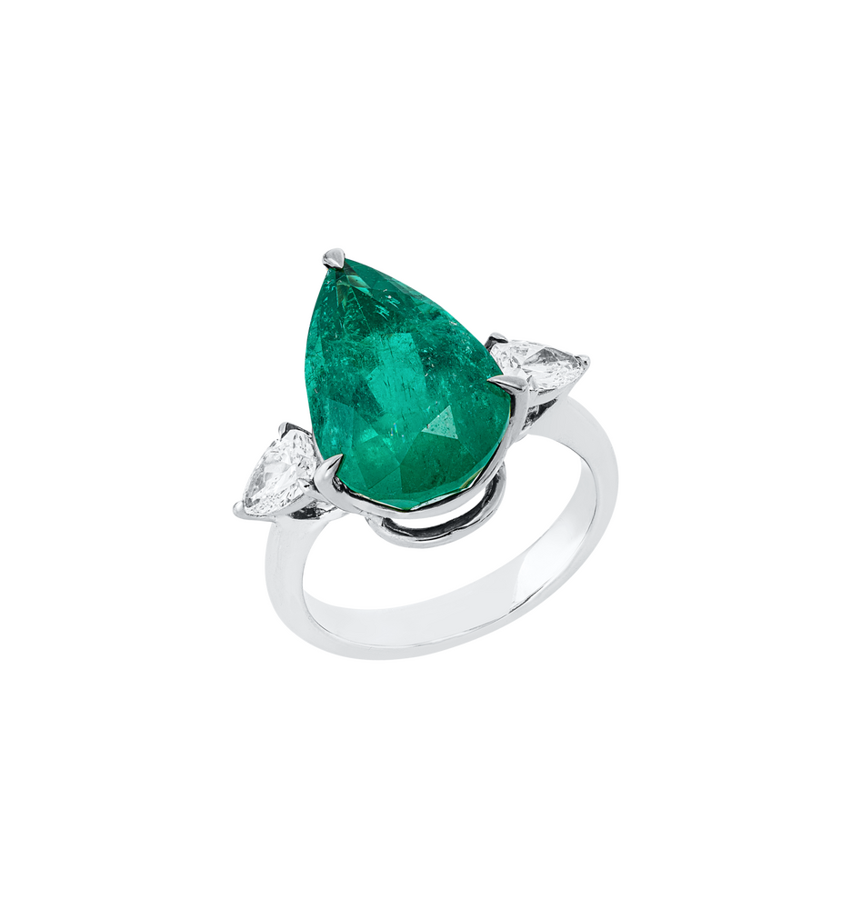 Brogle Selection bicolour emerald ring