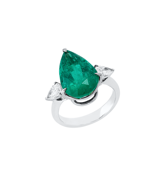 Brogle Selection bicolour emerald ring Brogle Selection bicolour emerald ring