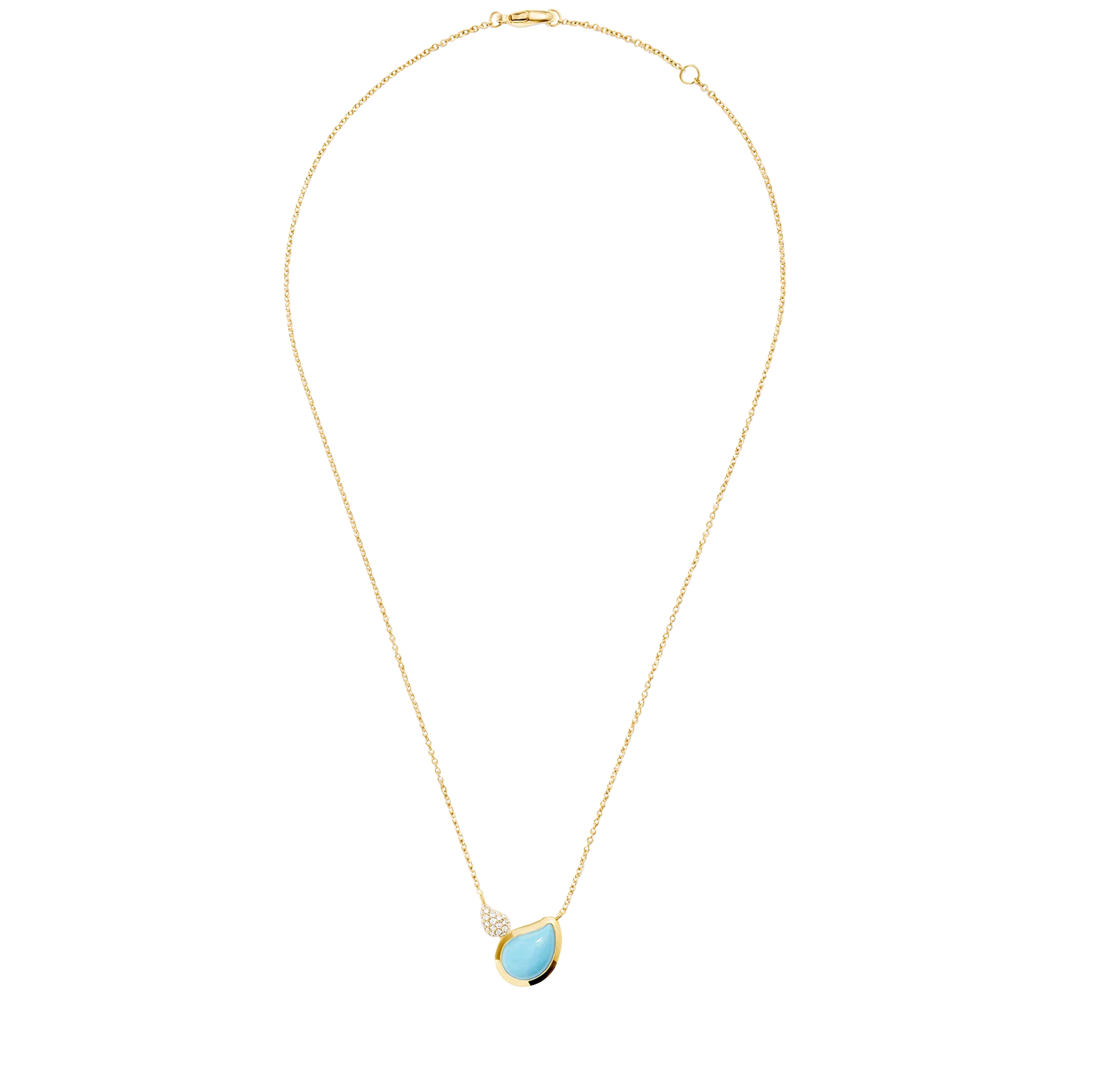 Tamara Comolli Signature Two Drops Türkis Halskette mit Anhänger Tamara Comolli Signature Two Drops Türkis Halskette mit Anhänger