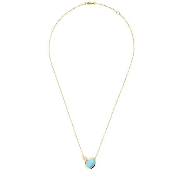 Tamara Comolli Signature Two Drops Turquoise Necklace with Pendant Tamara Comolli Signature Two Drops Turquoise Necklace with Pendant