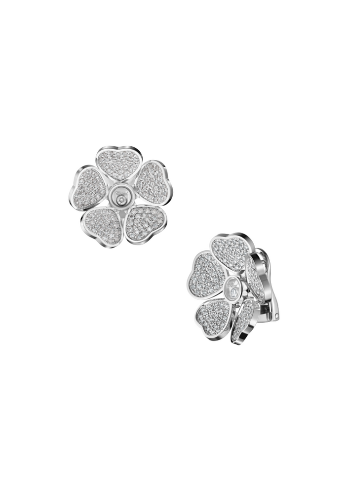 Chopard Happy Hearts Flowers Stud Earrings