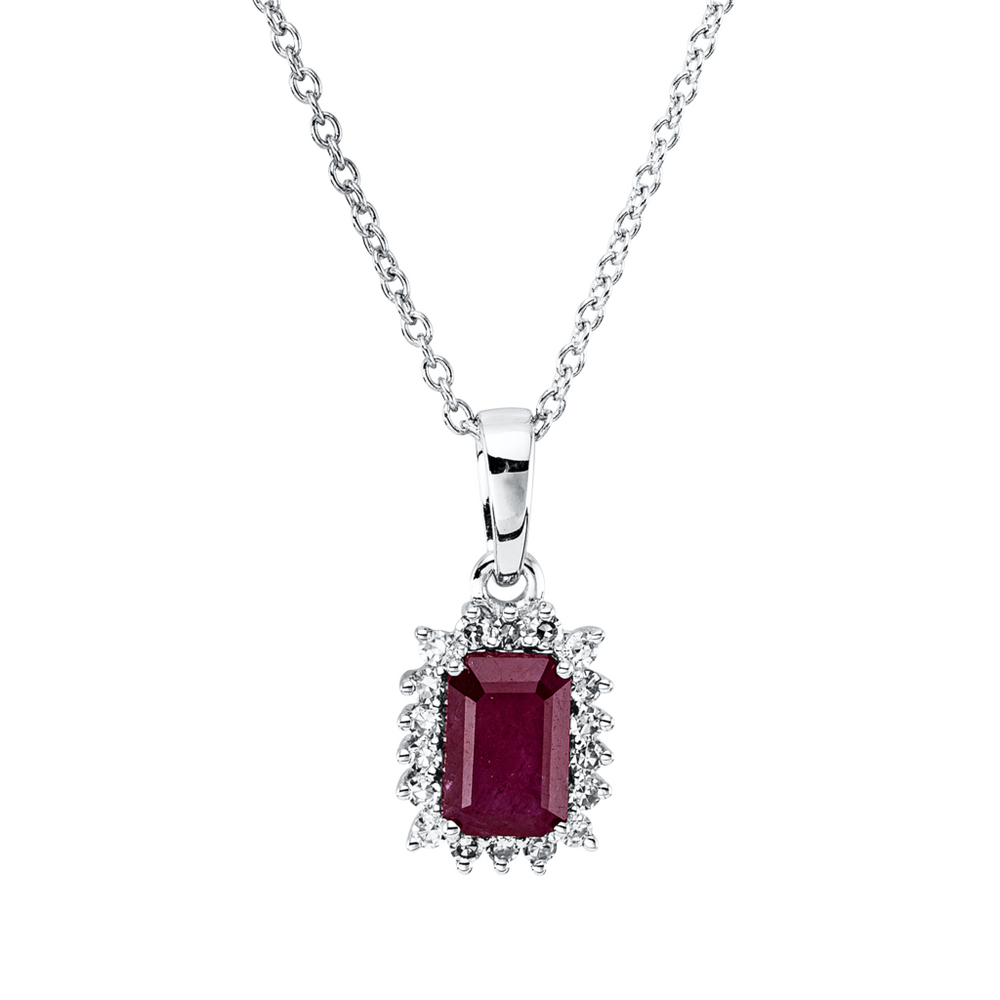 Brogle Classic Kette mit Rubinanhänger