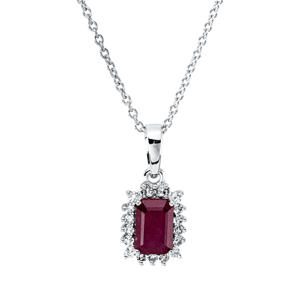 Brogle Classic Kette mit Rubinanhänger