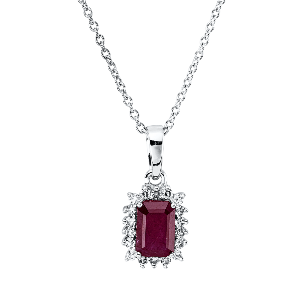 Brogle Classic Kette mit Rubinanhänger Brogle Classic Kette mit Rubinanhänger