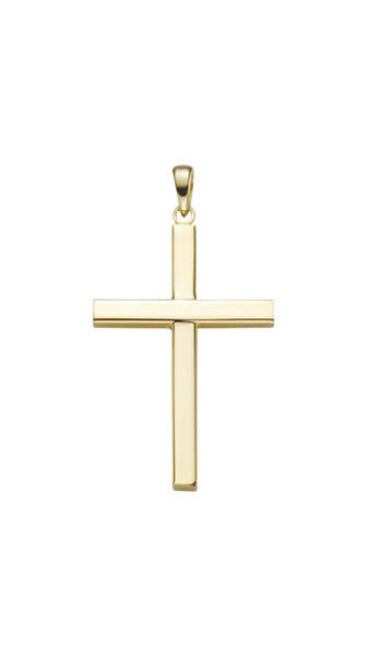 Brogle Classic cross pendant in gold Brogle Classic cross pendant in gold