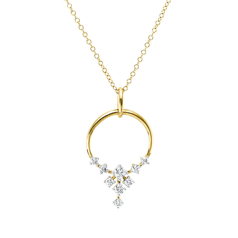 Brogle Classic Kette mit Bicolor Diamantanhänger