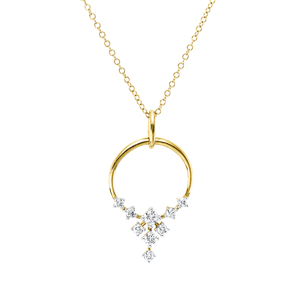 Brogle Classic Kette mit Bicolor Diamantanhänger Brogle Classic Kette mit Bicolor Diamantanhänger
