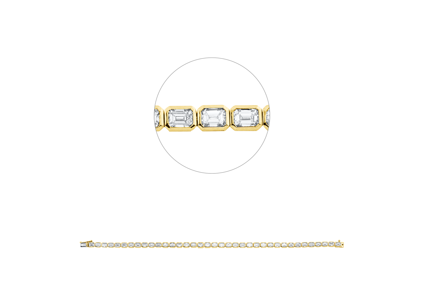 Brogle Selection Bicolor Diamantarmband