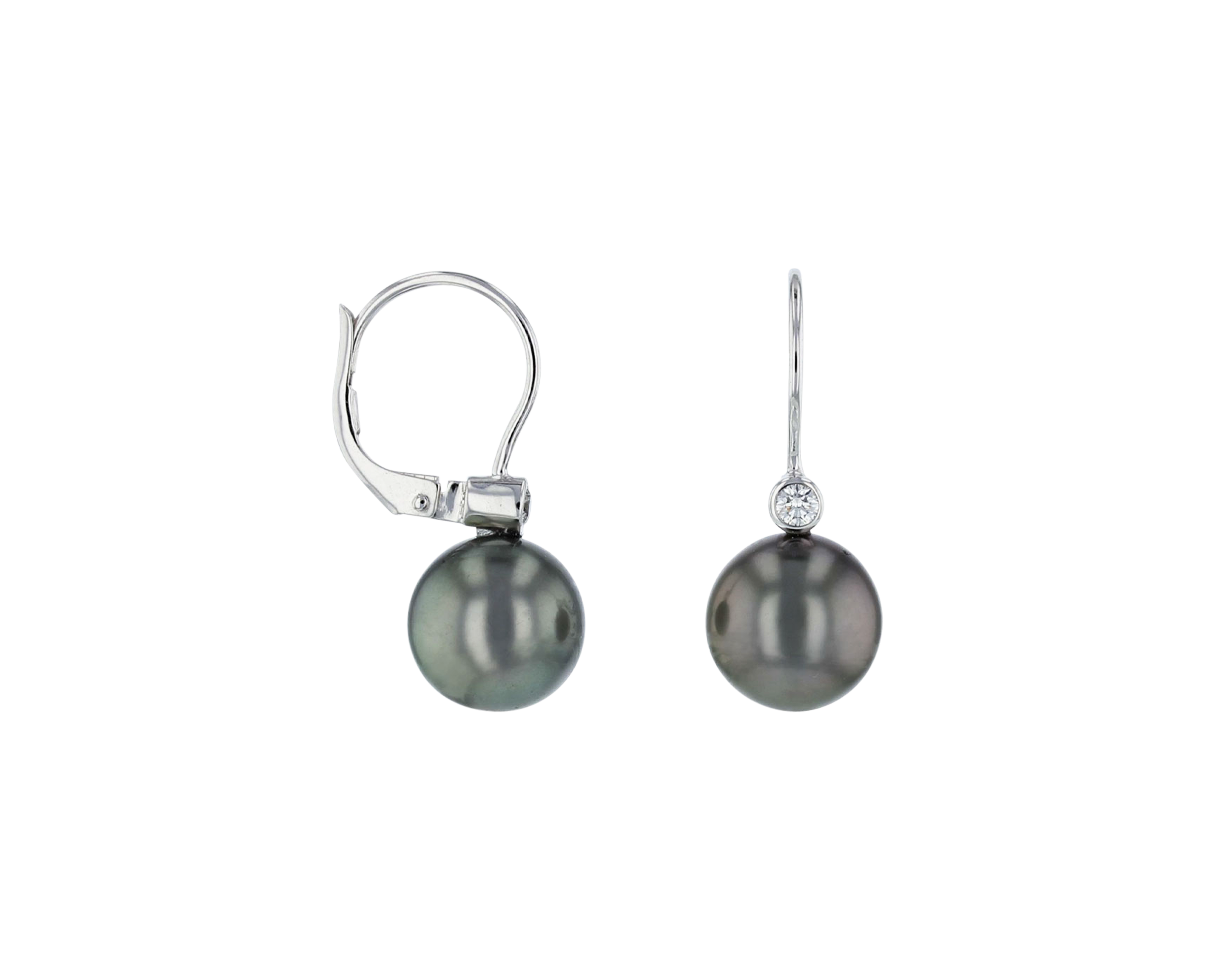 Brogle Classic Tahiti pearl hoop earrings Brogle Classic Tahiti pearl hoop earrings