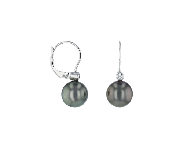 Brogle Classic Tahiti pearl hoop earrings Brogle Classic Tahiti pearl hoop earrings