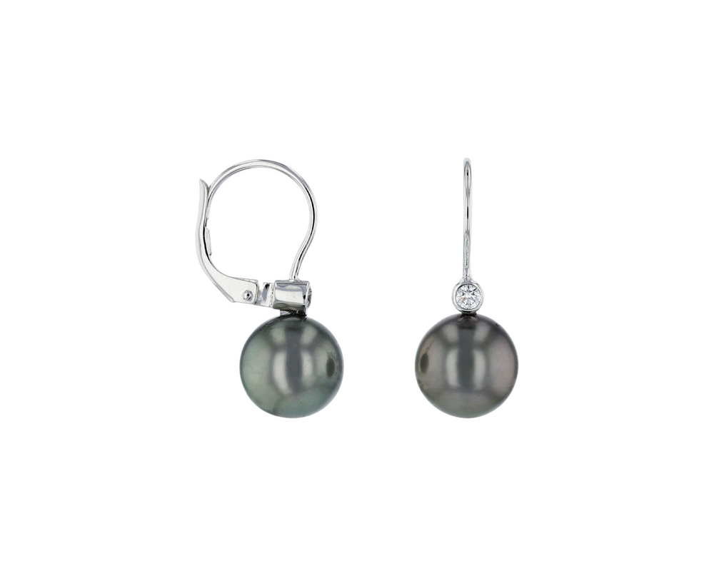 Brogle Classic Tahiti pearl hoop earrings Brogle Classic Tahiti pearl hoop earrings