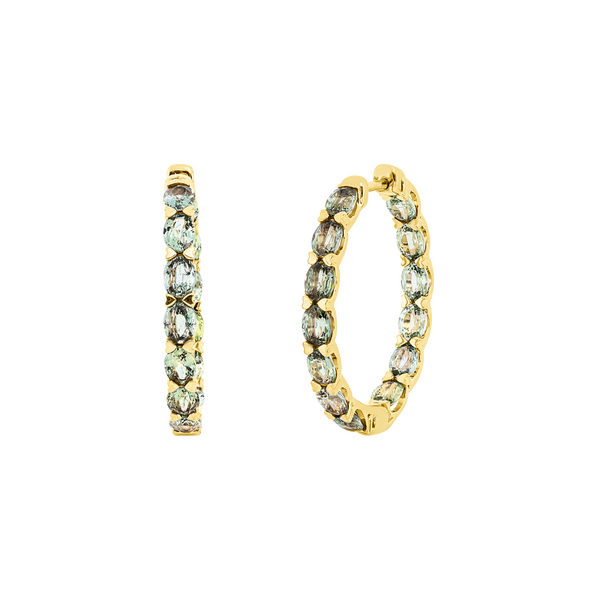 Brogle Selection sapphire hoop earrings Brogle Selection sapphire hoop earrings