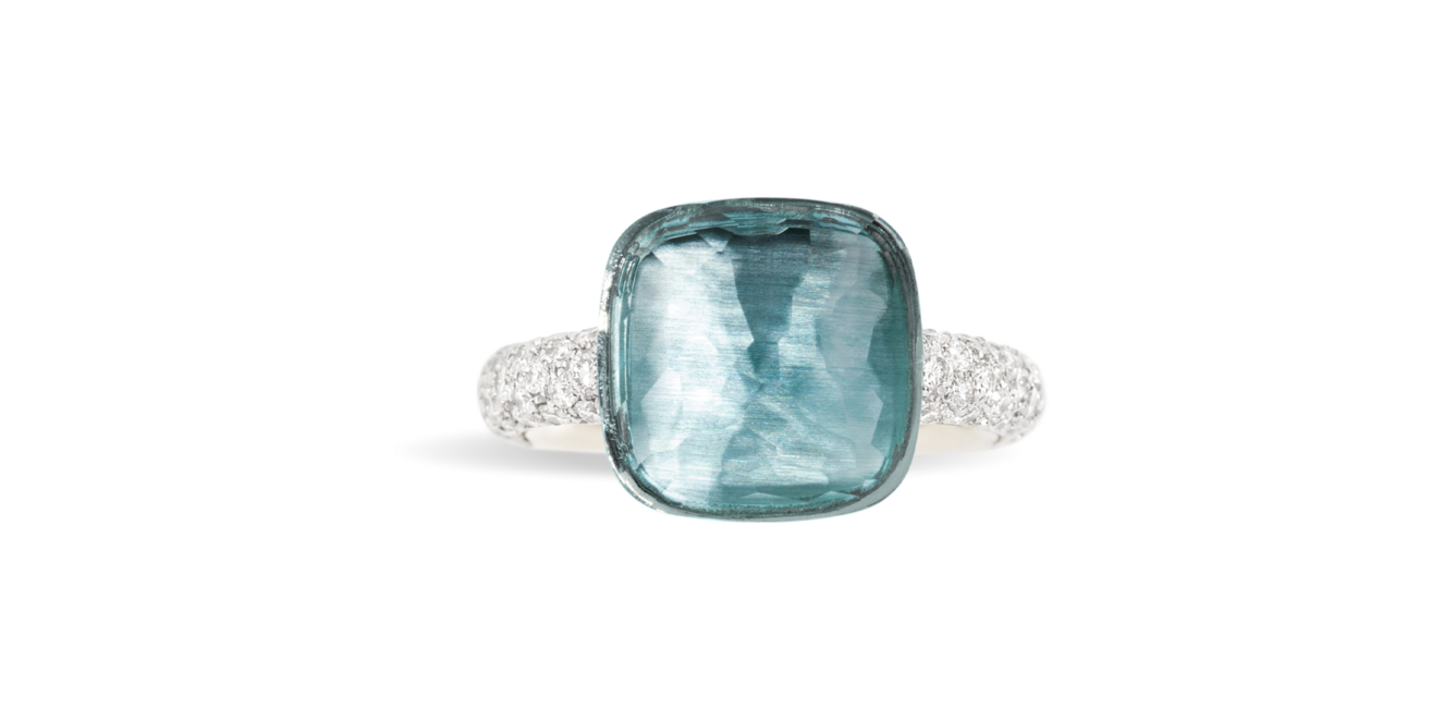 Pomellato Nudo Maxi Blue Topaz Ring