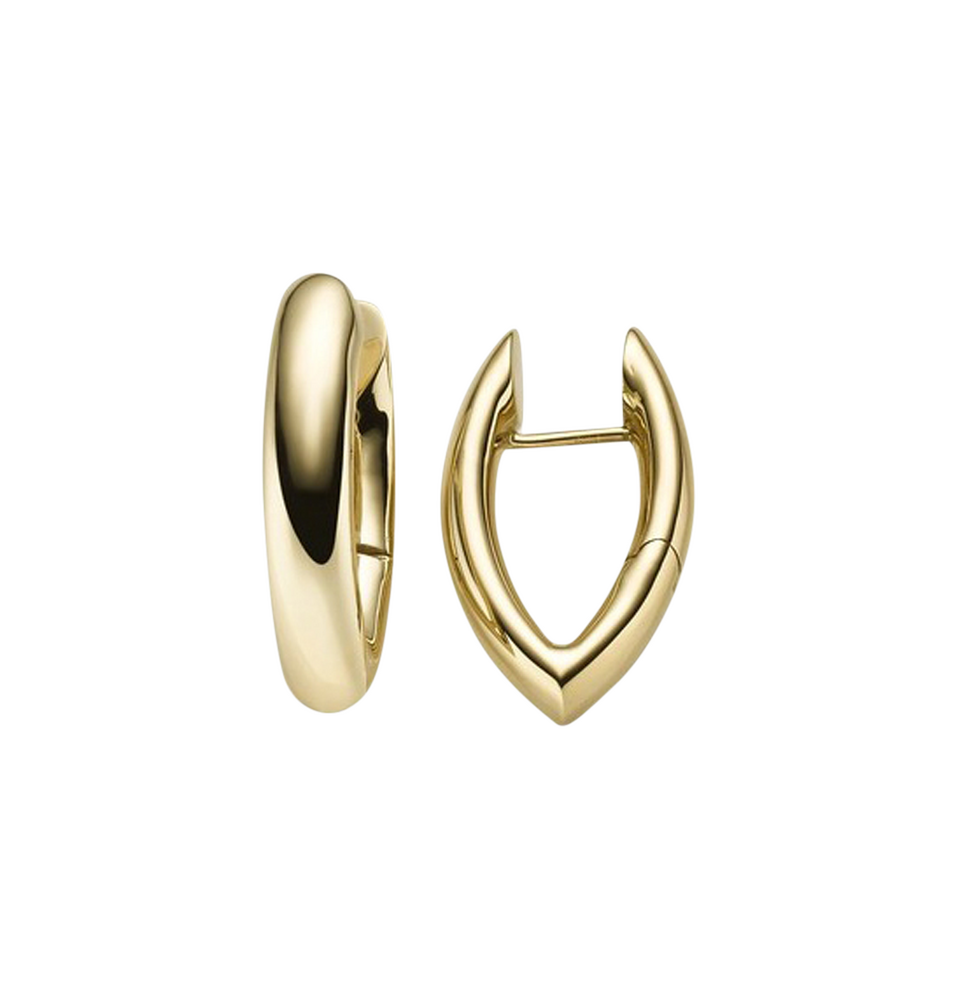 Brogle Classic gold hoop earrings 6mm Brogle Classic gold hoop earrings 6mm