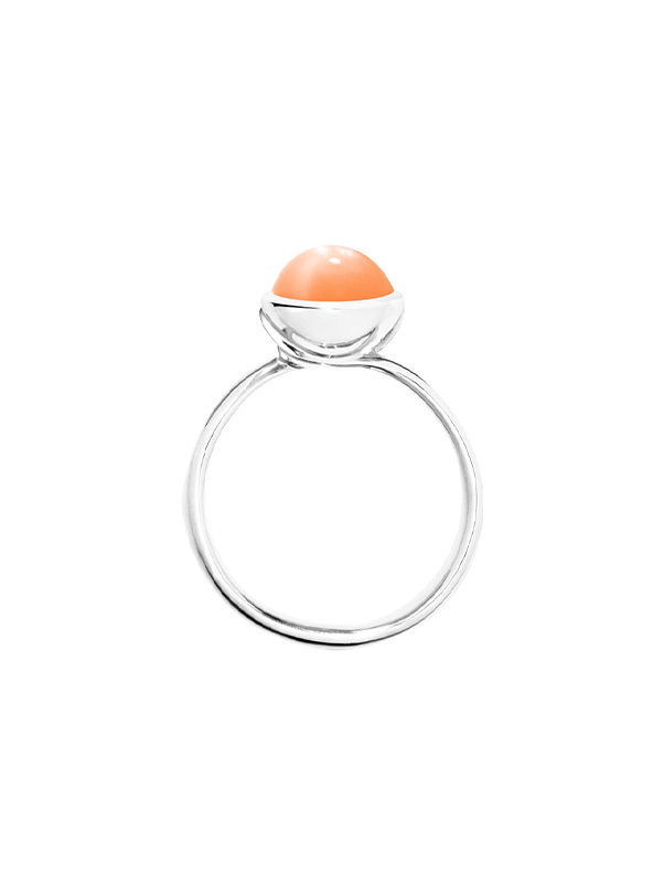 Tamara Comolli Bouton orangefarbener Mondstein S Ring Tamara Comolli Bouton orangefarbener Mondstein S Ring