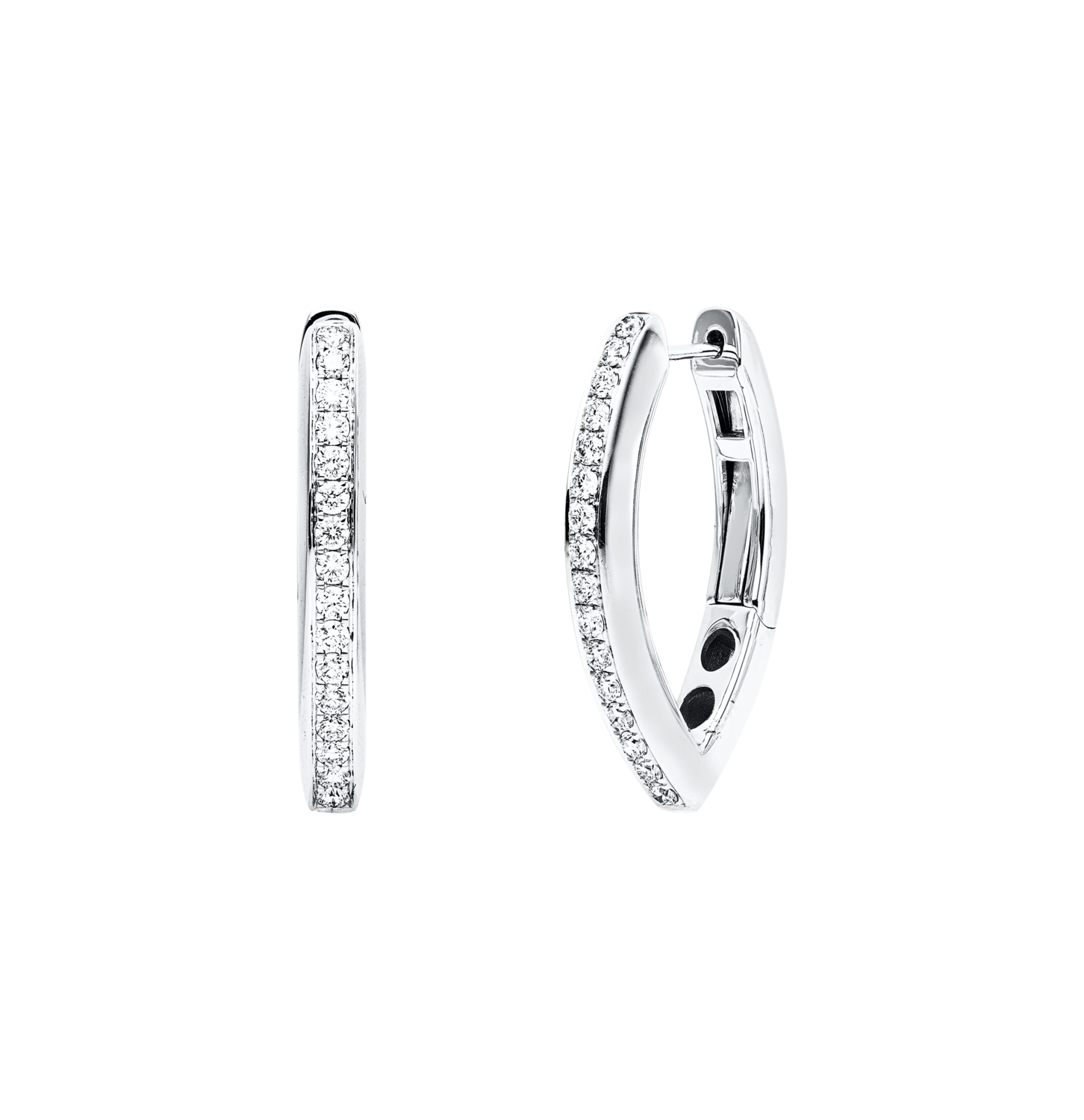 Brogle Selection diamond hoop earrings