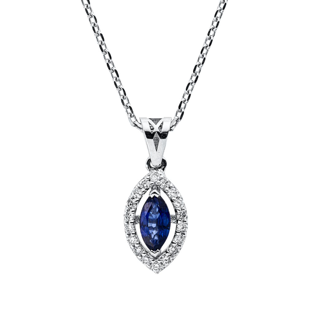 Brogle Classic Kette mit Saphiranhänger Brogle Classic Kette mit Saphiranhänger