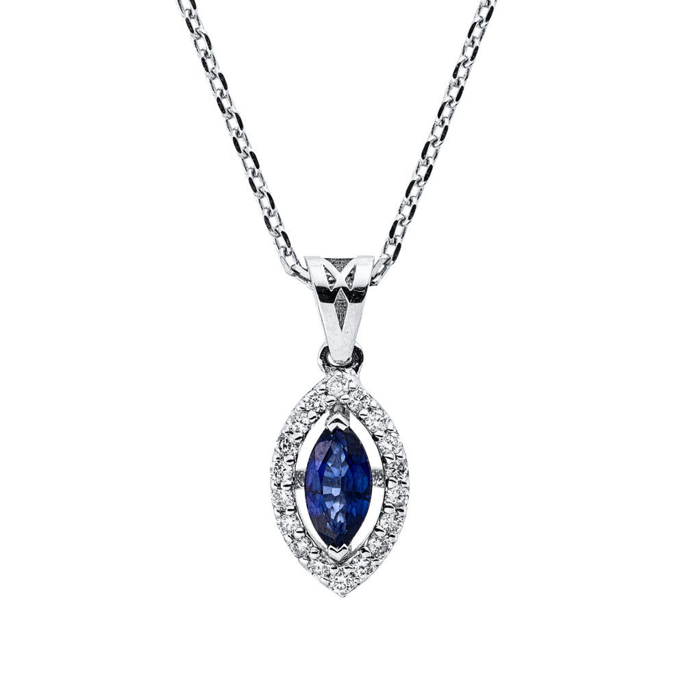 Brogle Classic Kette mit Saphiranhänger Brogle Classic Kette mit Saphiranhänger