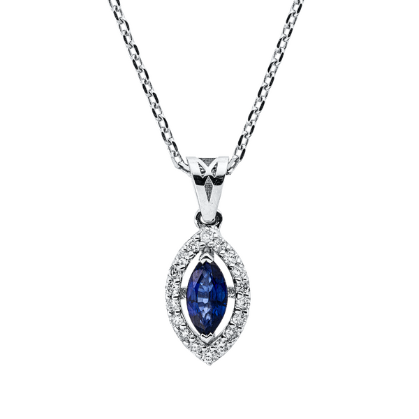 Brogle Classic necklace with sapphire pendant