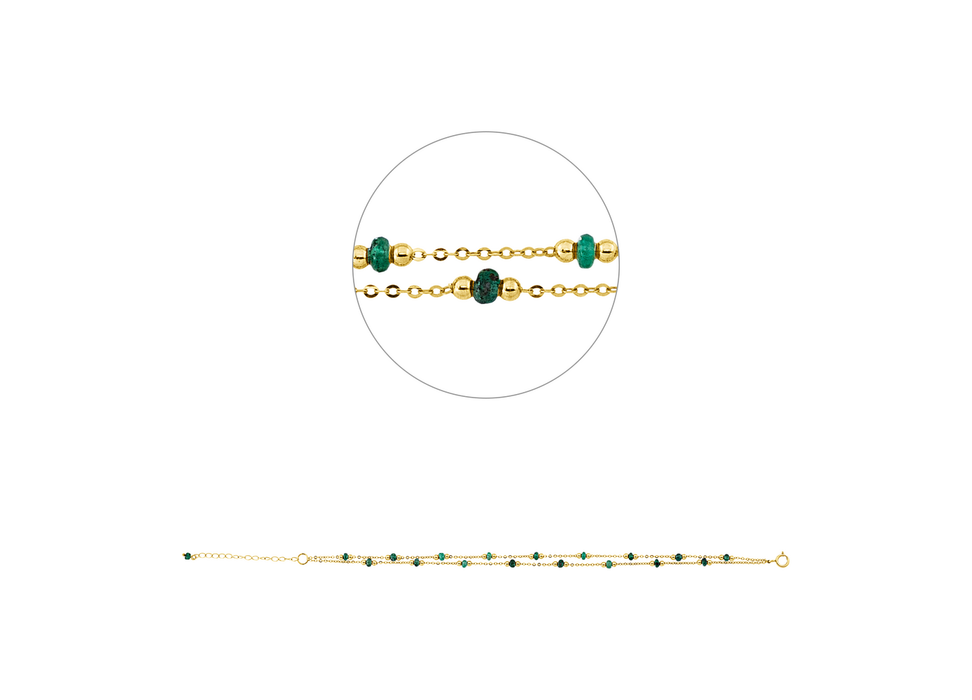 Brogle Classic emerald bracelet