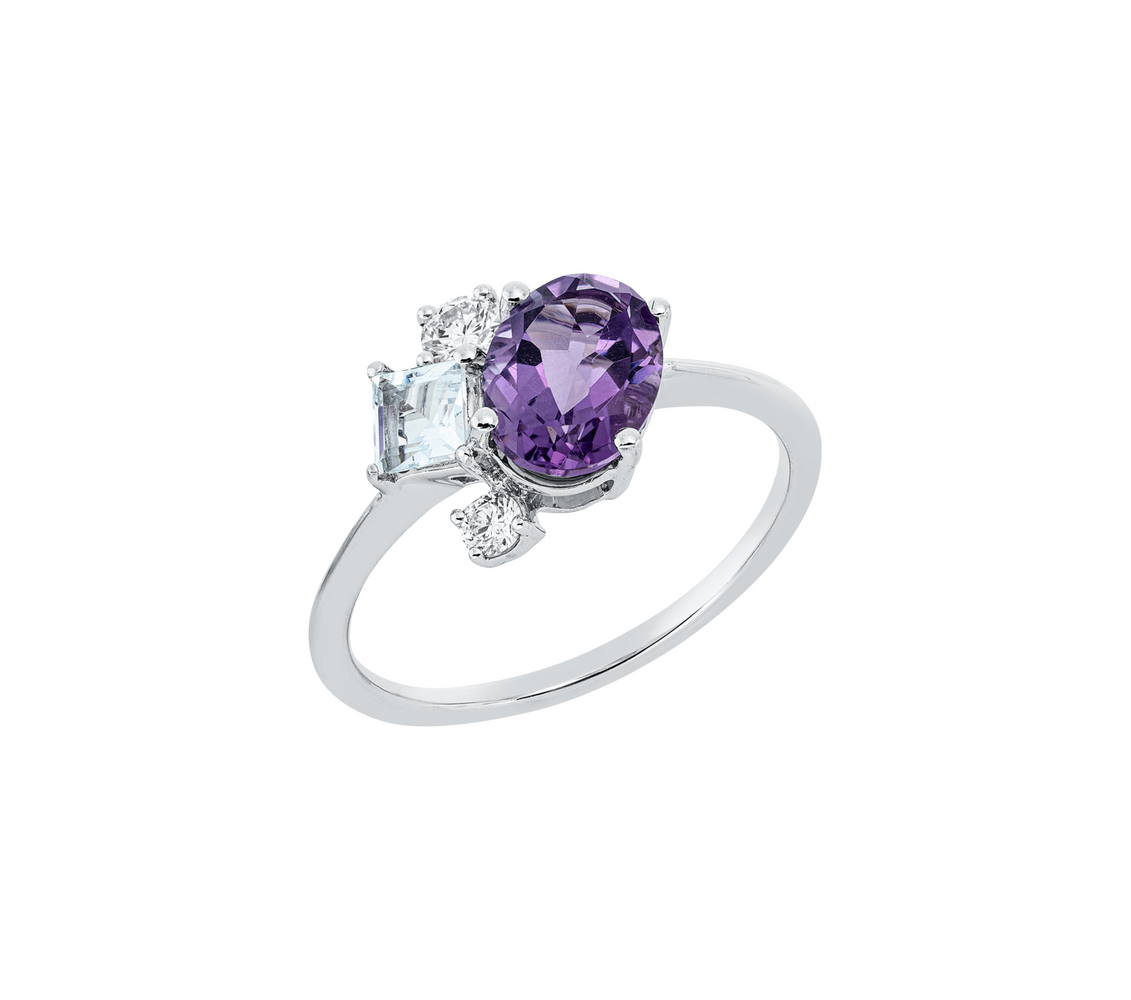 Brogle Classic colored stone ring