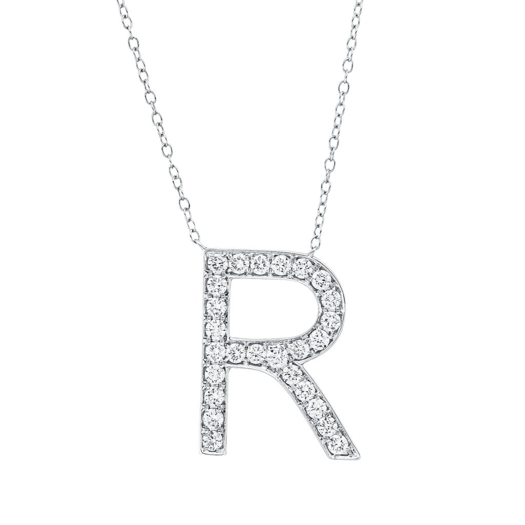 Brogle Classic Kette mit Diamantbuchstaben R Brogle Classic Kette mit Diamantbuchstaben R