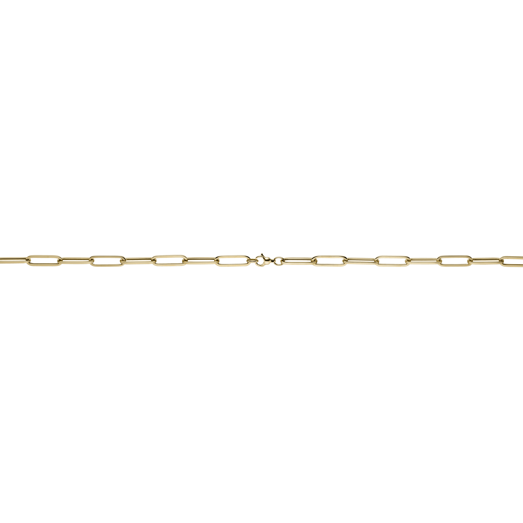 Brogle Classic Paper Clip Gold Chain 6,5mm Brogle Classic Paper Clip Gold Chain 6,5mm