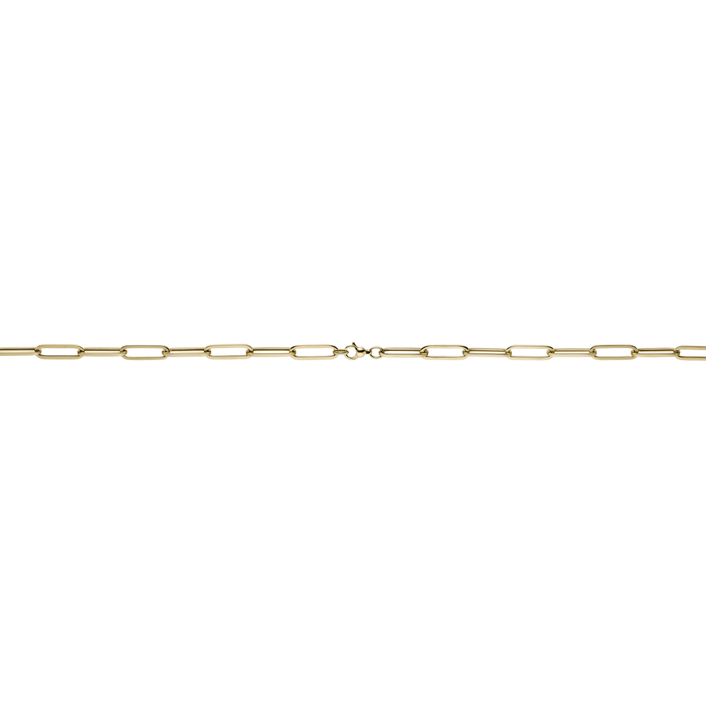 Brogle Classic Paper Clip Gold Chain 6,5mm Brogle Classic Paper Clip Gold Chain 6,5mm