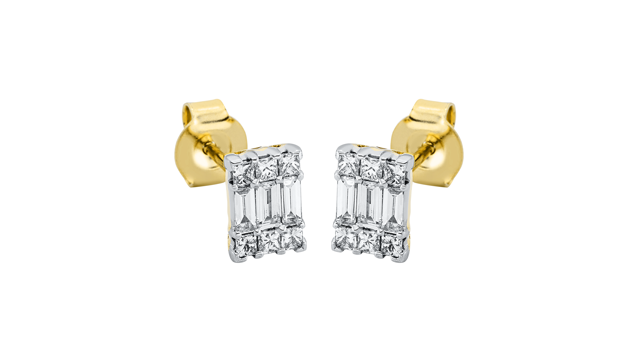 Brogle Classic Bicolor diamond stud earrings Brogle Classic Bicolor diamond stud earrings