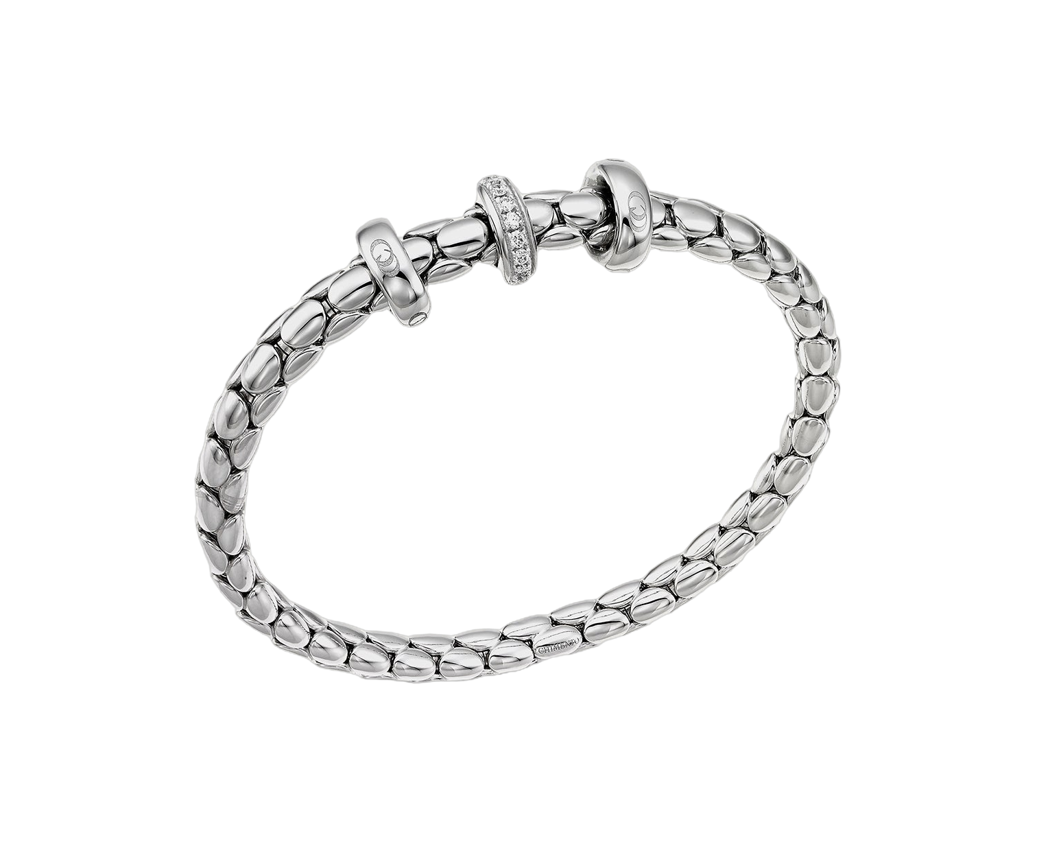 Chimento Stretch Spring Two-Tone Flexible Bracelet