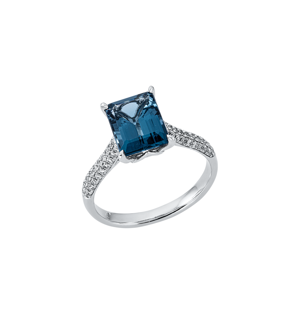 Brogle Classic colored stone ring