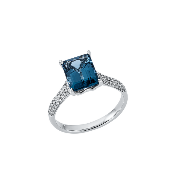Brogle Classic colored stone ring