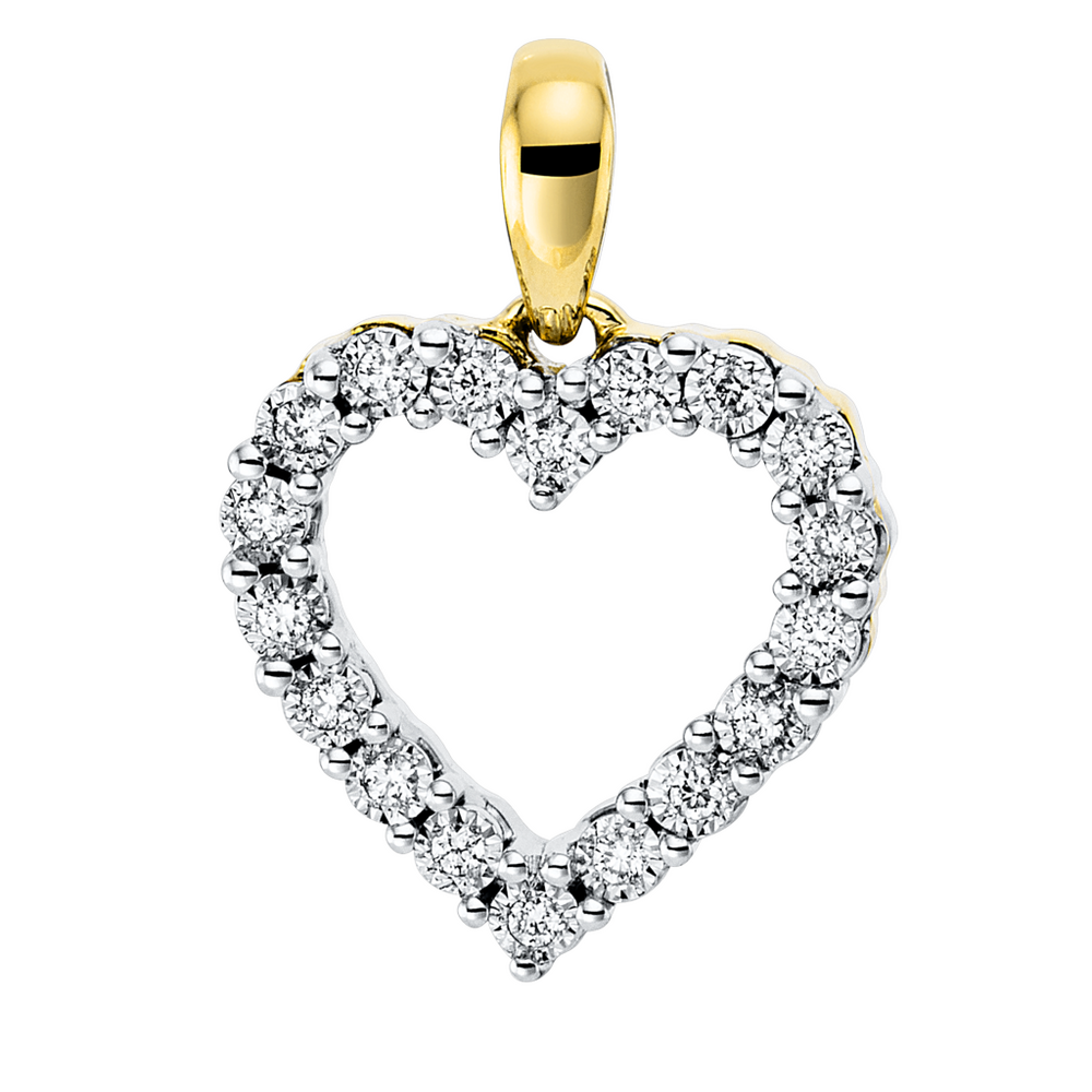 Brogle Selection Spirit heart pendant with diamonds