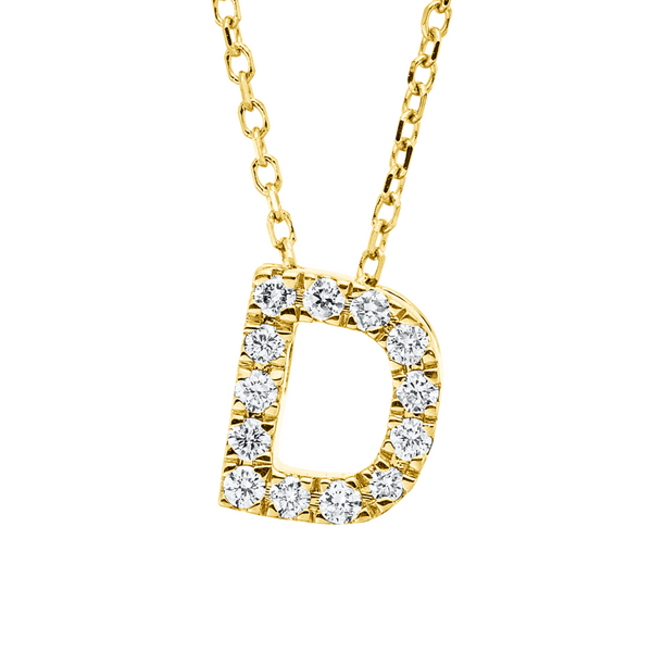 Brogle Classic necklace with diamond letter D