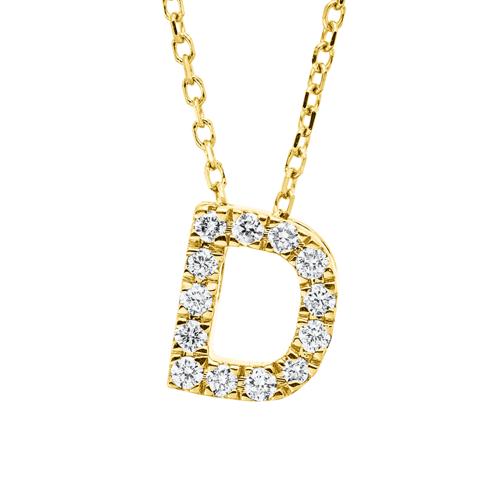 Brogle Classic Kette mit Diamantbuchstaben D Brogle Classic Kette mit Diamantbuchstaben D