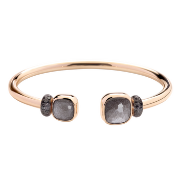 PBC1006 O7BKR DBKOS 020 Pomellato bracelet nudo rose gold 18kt obsidian treated black diamond abf5e76e97fa4d57d