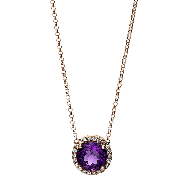 Brogle Selection Felicity necklace with amethyst pendant