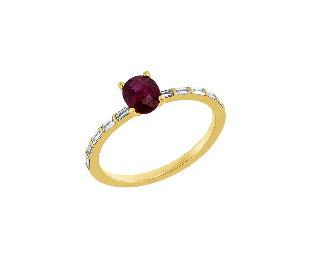 Brogle Classic ruby ring