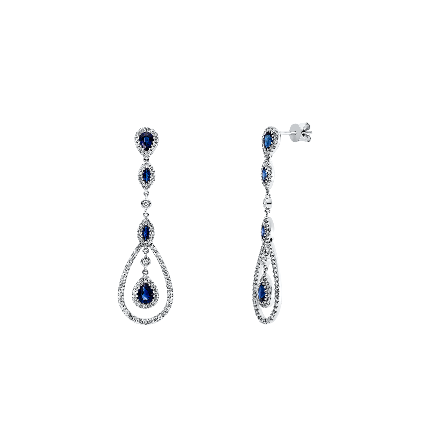 Brogle Selection coloured stone earrings