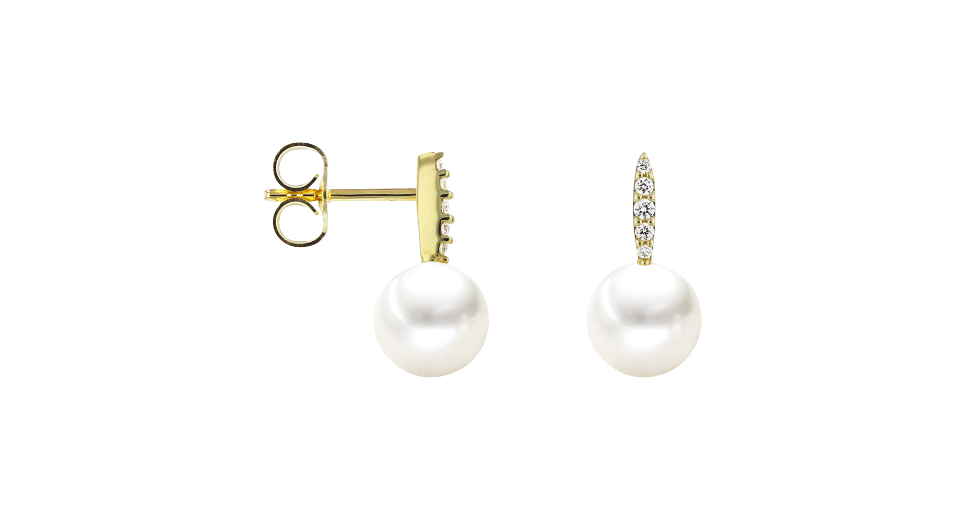 Brogle Classic freshwater pearl stud earrings Brogle Classic freshwater pearl stud earrings