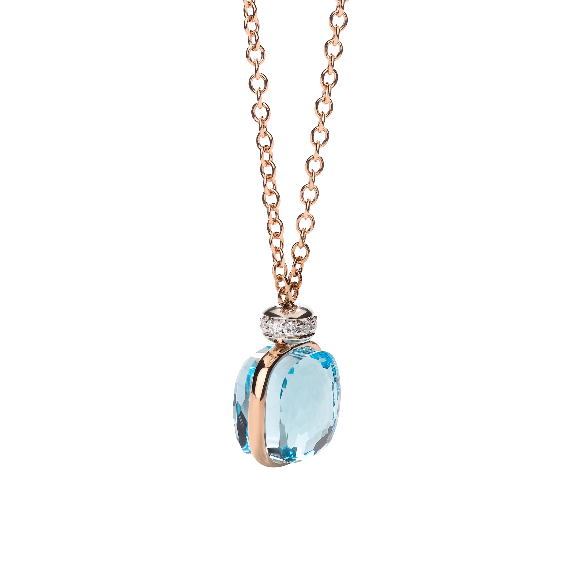 Pomellato Nudo Sky topaz necklace with pendant Pomellato Nudo Sky topaz necklace with pendant