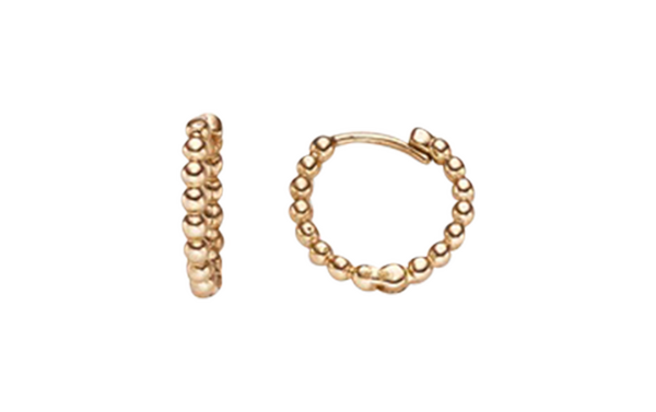 Brogle Classic gold hoop earrings