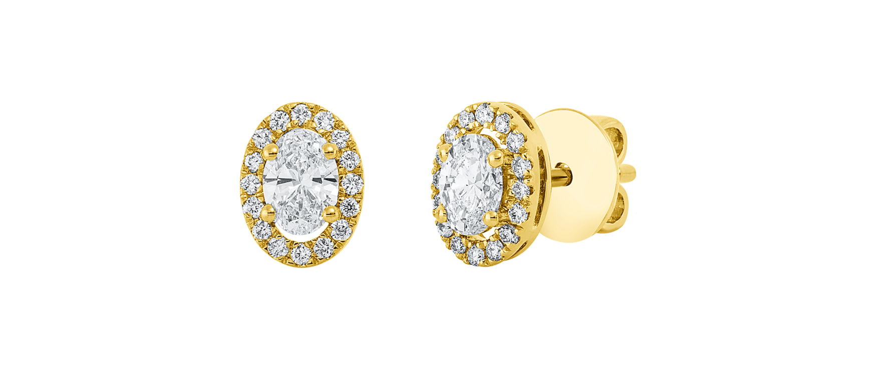 Brogle Classic diamond stud earrings