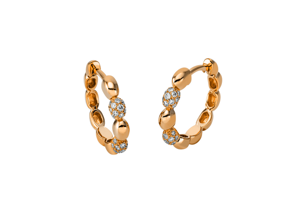 Brogle Classic diamond hoop earrings Brogle Classic diamond hoop earrings