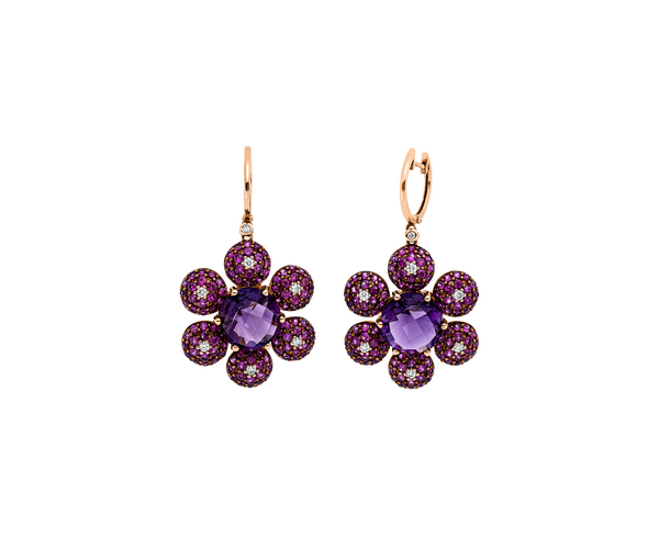 Brogle Selection Farbsteinohrhänger